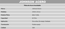 JOHNSON PILETA VANITORY BALY 340 L