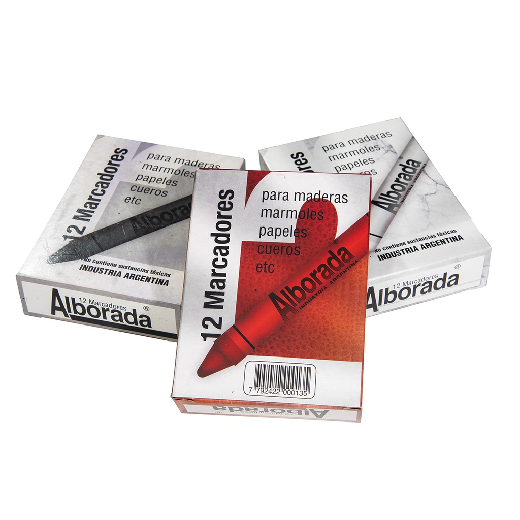 Marcadores de cera x 12 unid.